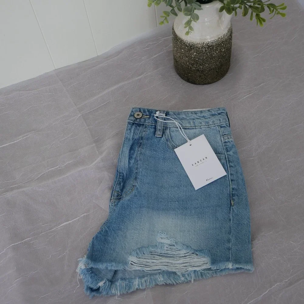 NWT- Kancan High Rise Shorts - Picture 2 of 4